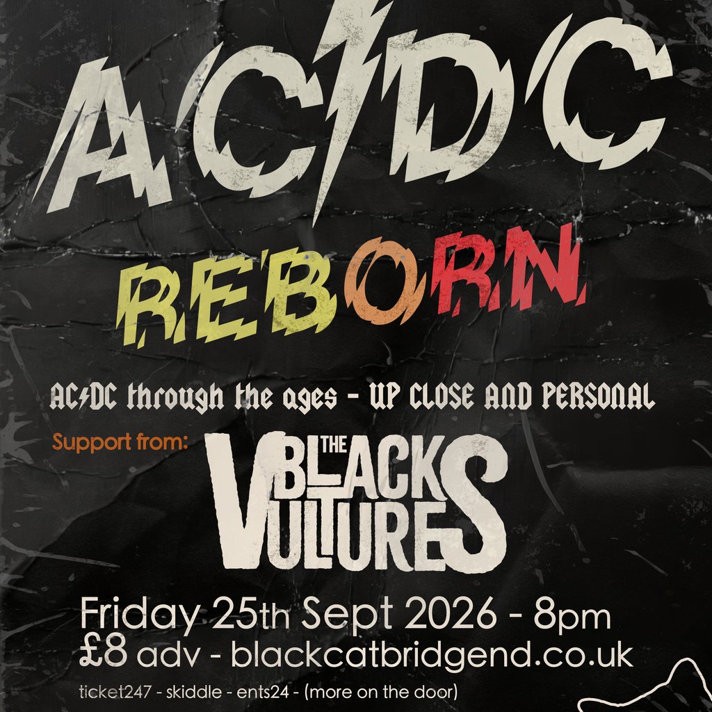 ACDC REBORN plus THE BLACK VULTURES at Black Cat, Bridgend Image