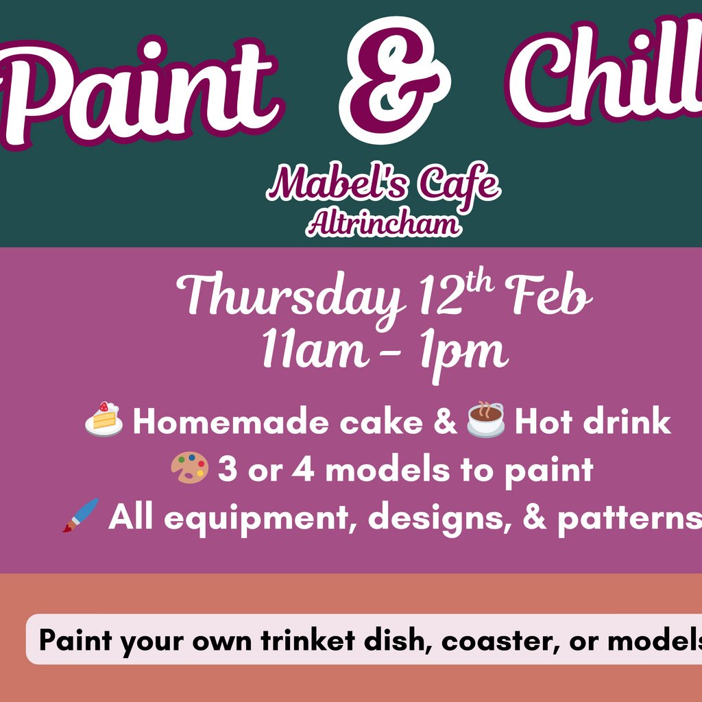 Paint & Chill at Mabel's Café, Altrincham