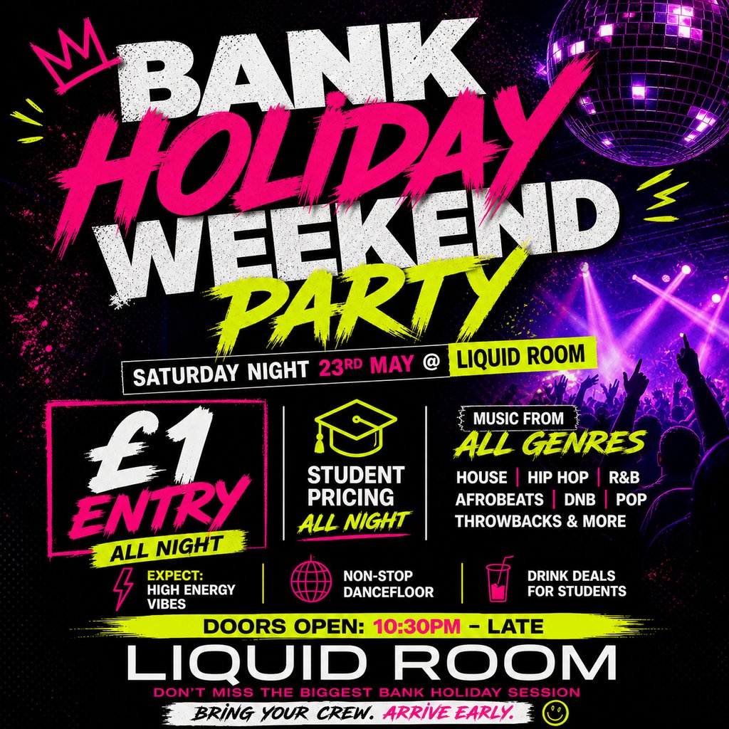 Bank Holiday Weekend Party