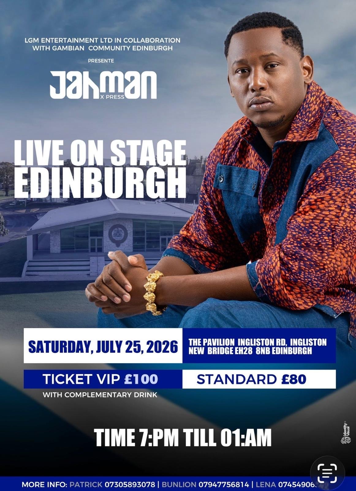 Tickets: Jahman XPress Live on Stage | The Pavillion At Islington