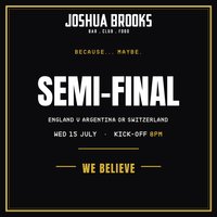England Semi-Final Screening - World Cup 2026 | Joshua Brooks at Joshua Brooks