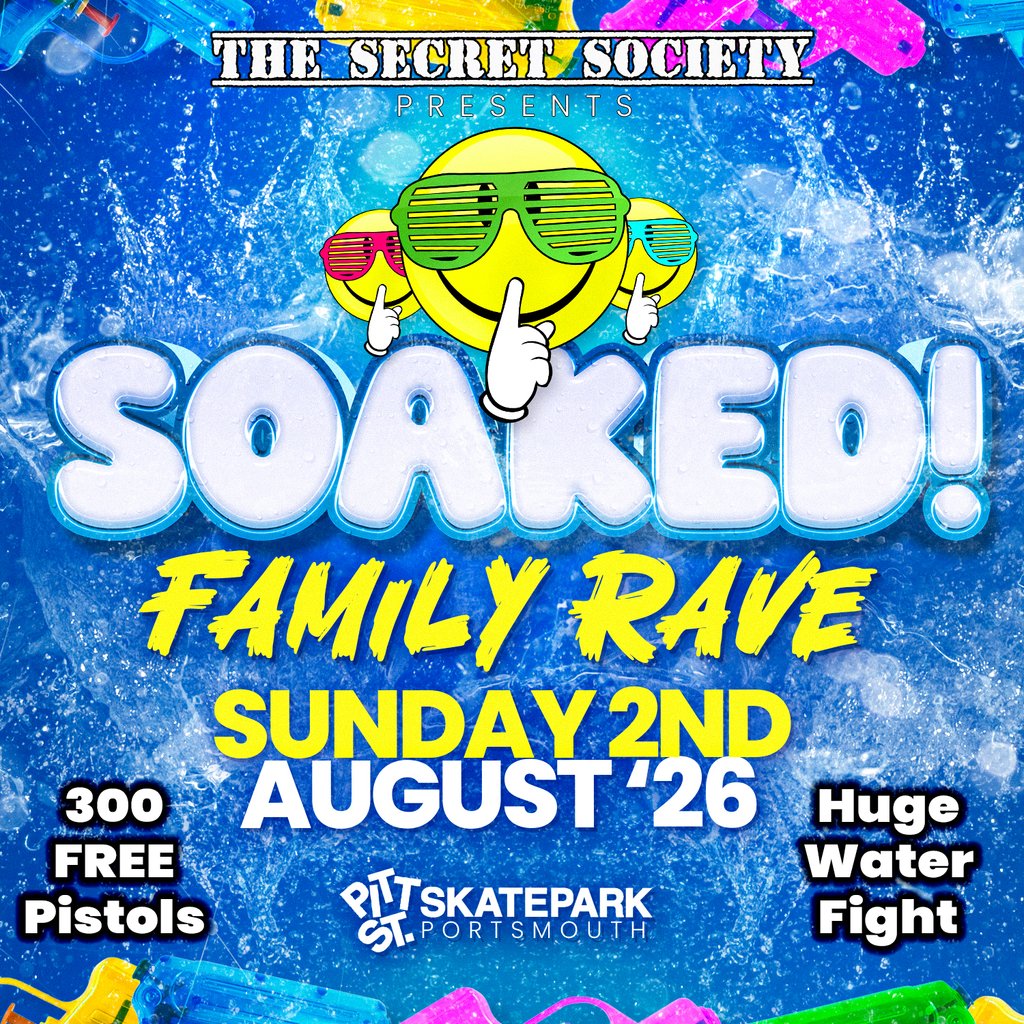 SOAKED - The Secret Society Family Rave at Pitt St Skatepark