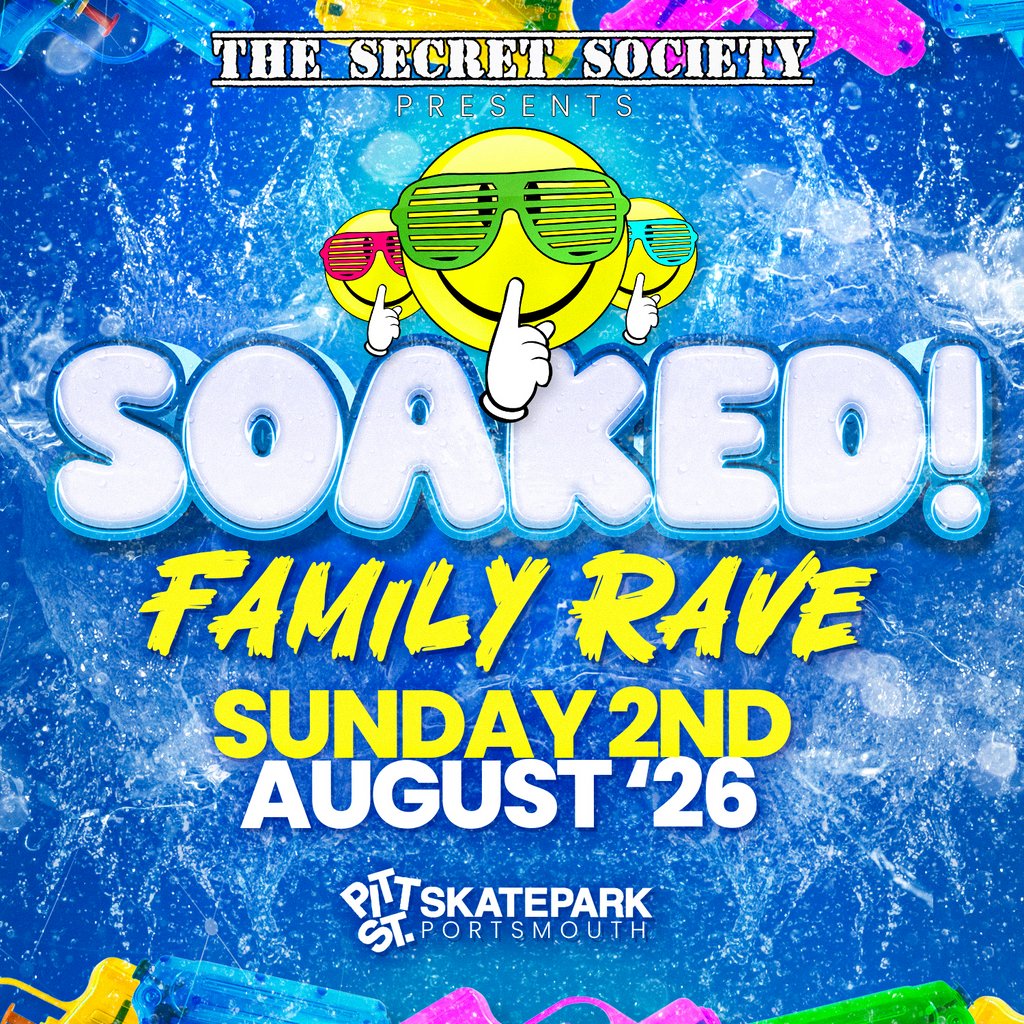SOAKED - The Secret Society Family Rave at Pitt St Skatepark