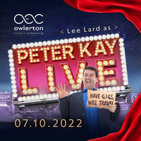 Lee Lard as Peter Kay at The OEC