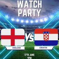 England vs Croatia at Papà Bianco
