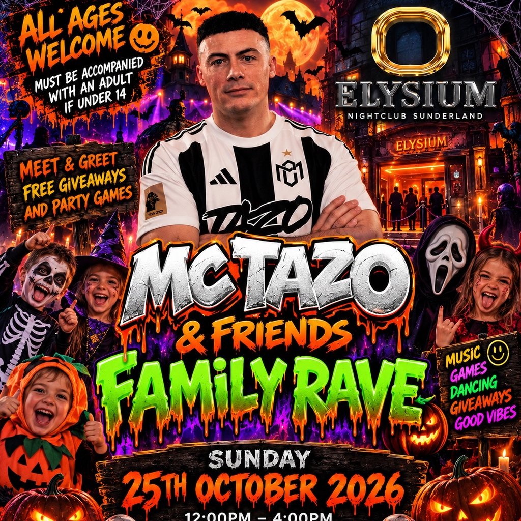 Tazo & Friends Family Rave at Elysium, Sunderland