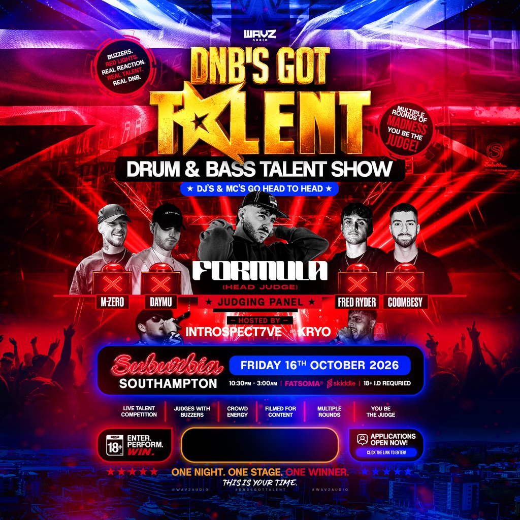 WAVZ Audio Presents: DnB's Got Talent at Suburbia Southampton, Southampton