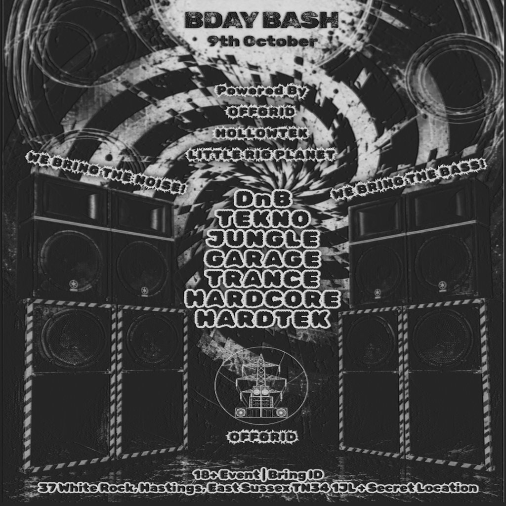 KADE-O & Ravey Rafa's Birthday Bash — gig artwork