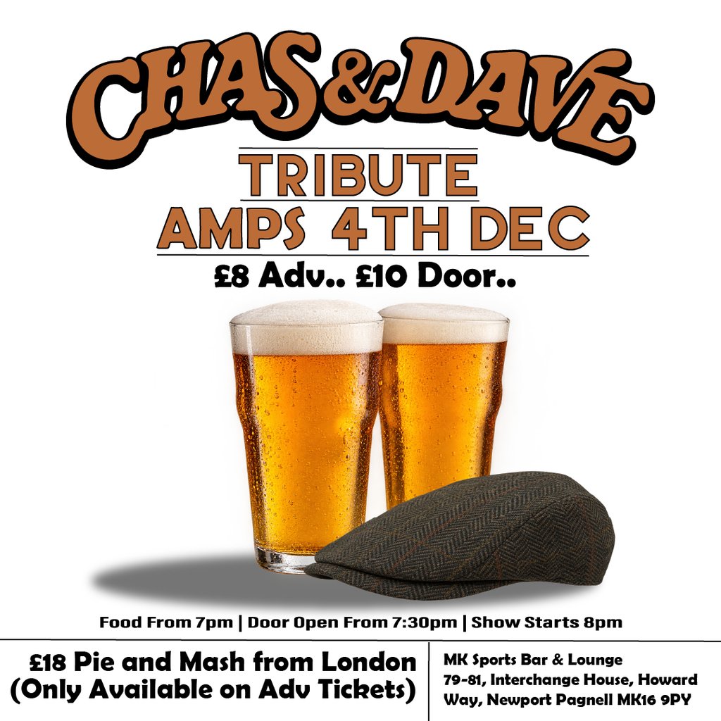Chas & Dave Tribute | Amps | Friday 4th December 2026