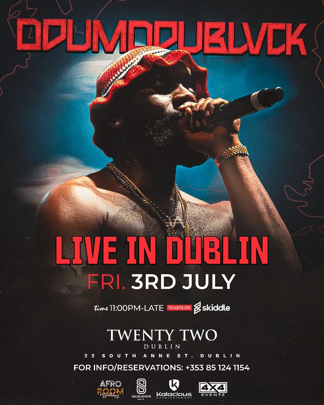 Tickets: ODUMODUBLVCK Live in Dublin Fri 3rd July 2026 | Twenty Tickets: ODUMODUBLVCK Live in Dublin Fri 3rd July 2026 | Twenty