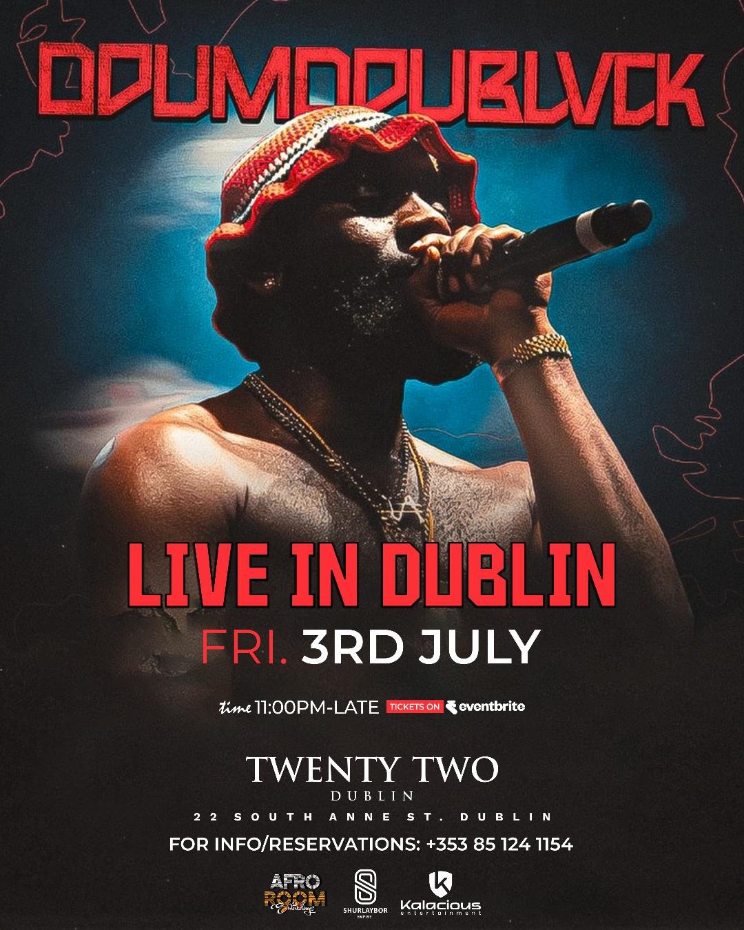 Tickets: ODUMODUBLVCK Live in Dublin Fri 3rd July 2026 | Twenty