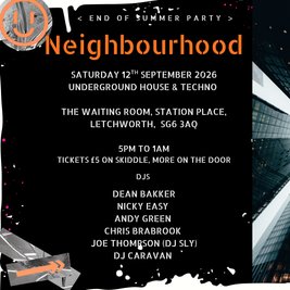Neighbourhood Saturday 12th September