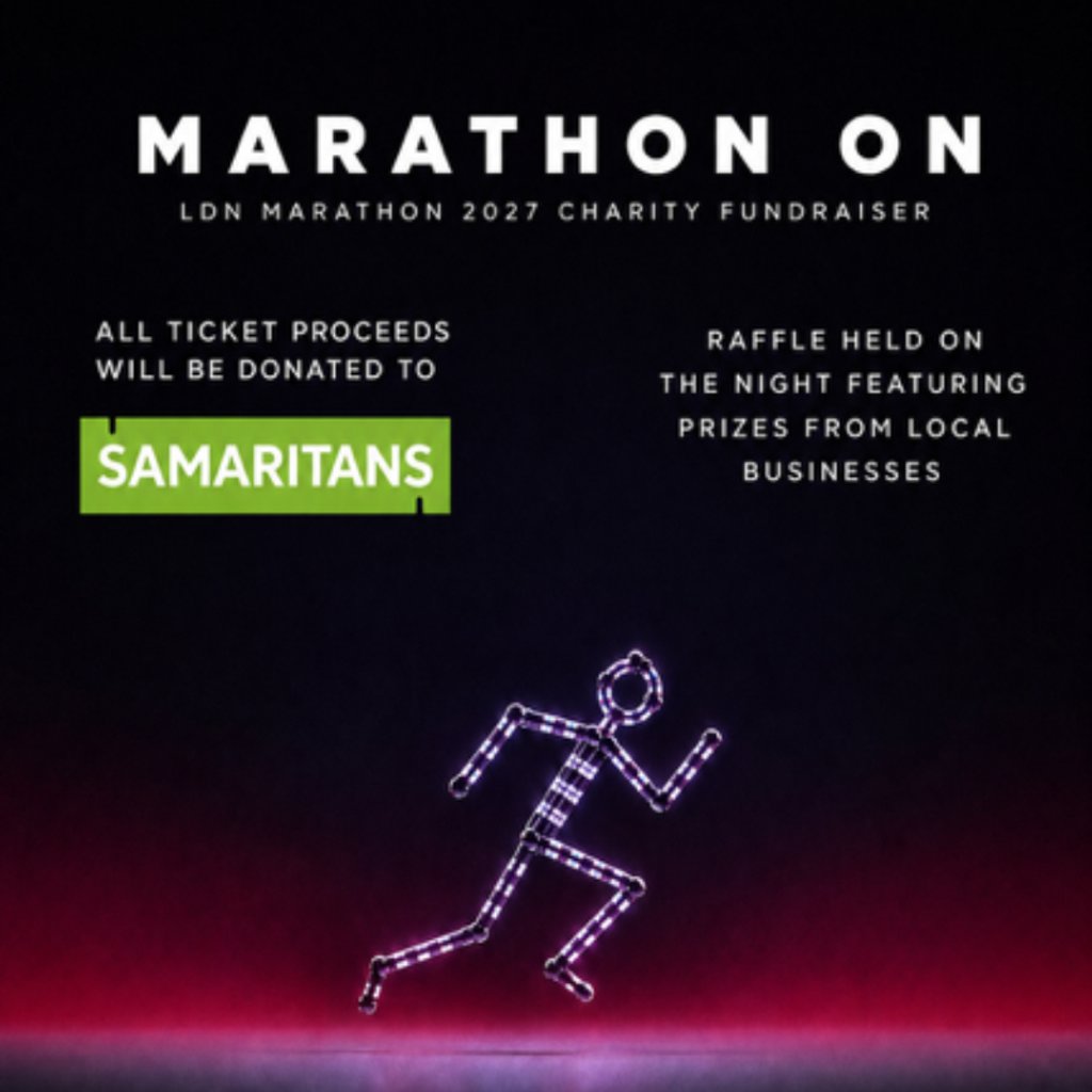 MARATHON ON: Samaritans Charity Fundraiser at Chew's Yard, Preston