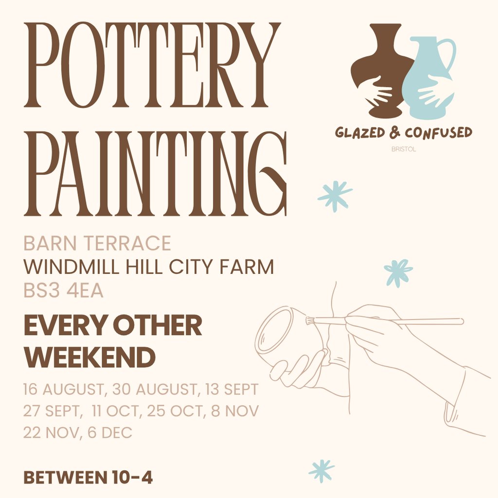 Pottery Painting at Windmill Hill City Farm at Windmill Hill City Farm, Bristol