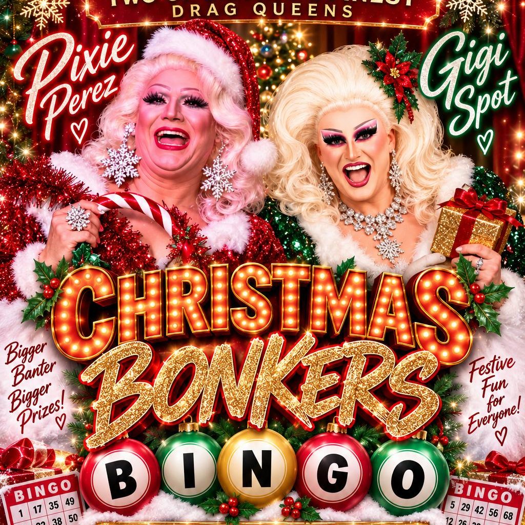 Christmas Drag Bingo at Ffynnon Wen, Cardiff
