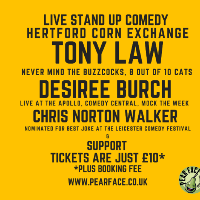 Live Stand up Comedy with Tony Law and Desiree Burch