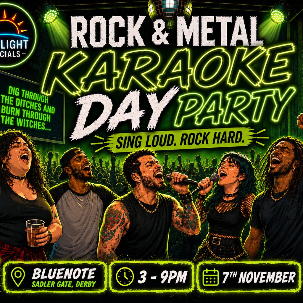 Rock & Metal Karaoke Day Party at Bluenote, Derby