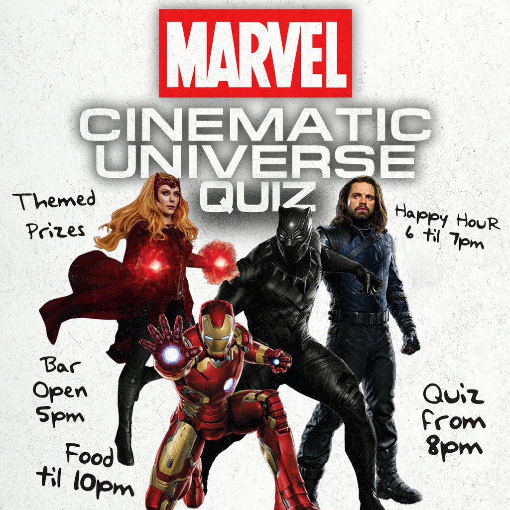 Marvel Cinematic Universe Quiz, 24 July | Event in Middlesbrough | AllEvents