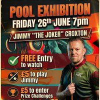 Jimmy "The Joker" Croxton Pool Exhibition at The Arena Crewe