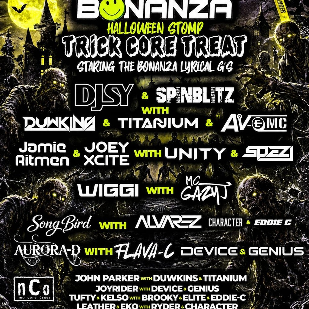 Bonanza Blackpool Halloween stomp trick core Treat Image