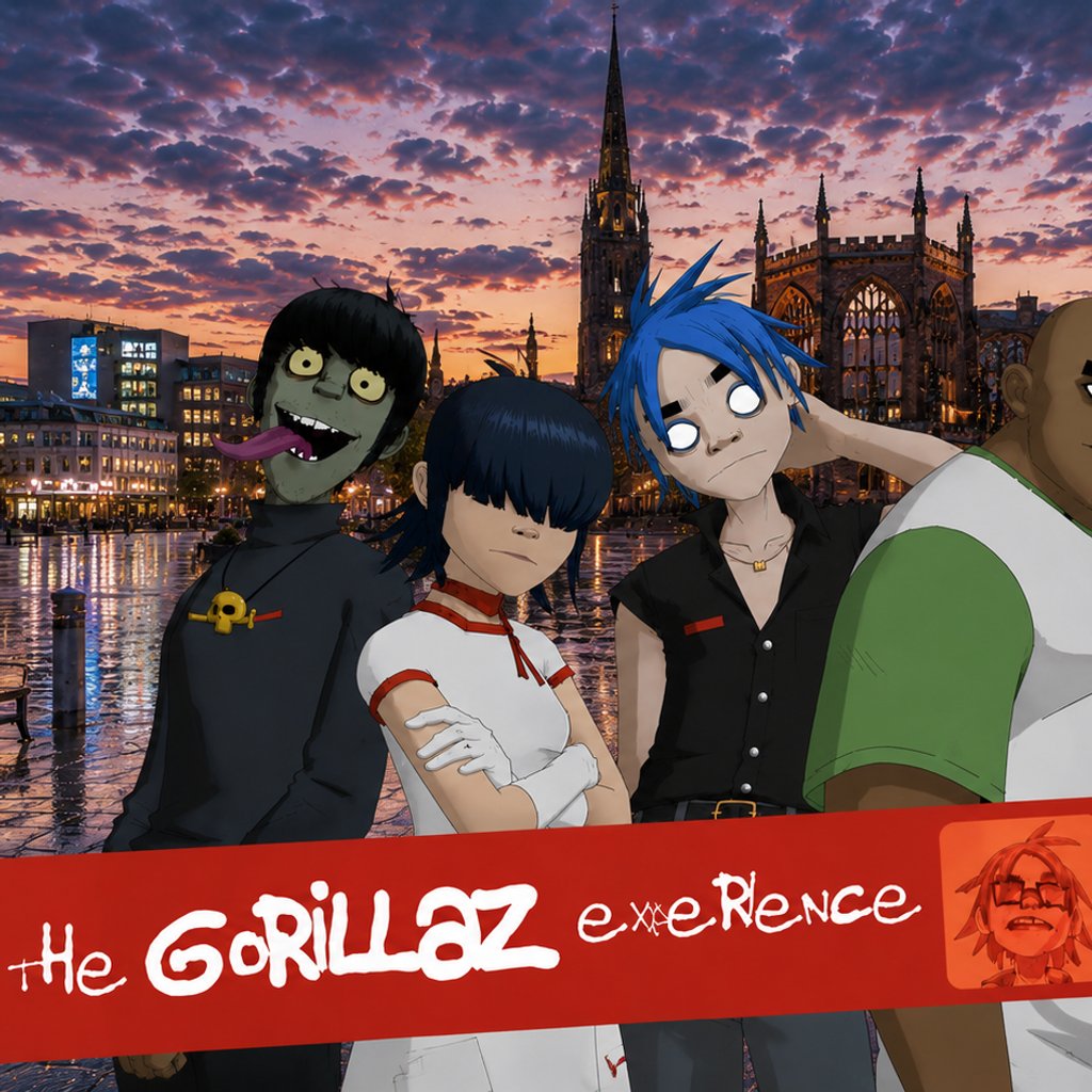 The Gorillaz Experience in Coventry! — gig artwork