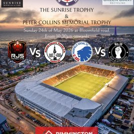 BFSFA FINALS- The sunrise trophy and the Rimmington Roofing Cup.