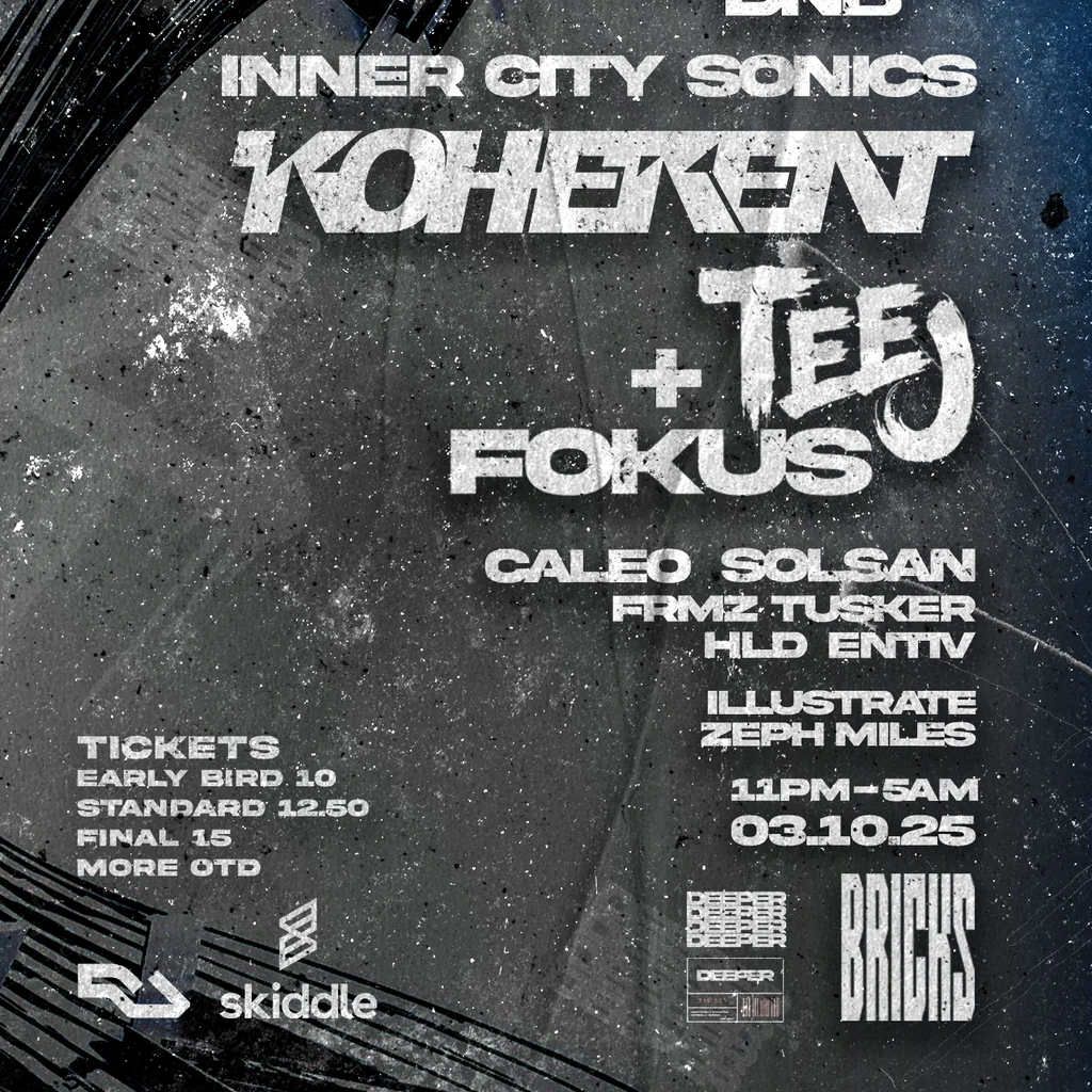 Deeper DNB: Inner City Sonics / Koherent, Teej & Fokus