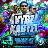 Vybz Kartel - Free Bashment Party - Everyone Free Before 12AM at The Lighthouse Bar And Club