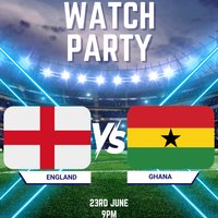 England vs Ghana at Papà Bianco