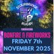 Bonfire & Fireworks at Stourbridge Rugby Club Event Title Pic