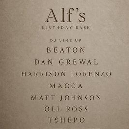 Alf's Birthday Bash at Arch 2 Windsor