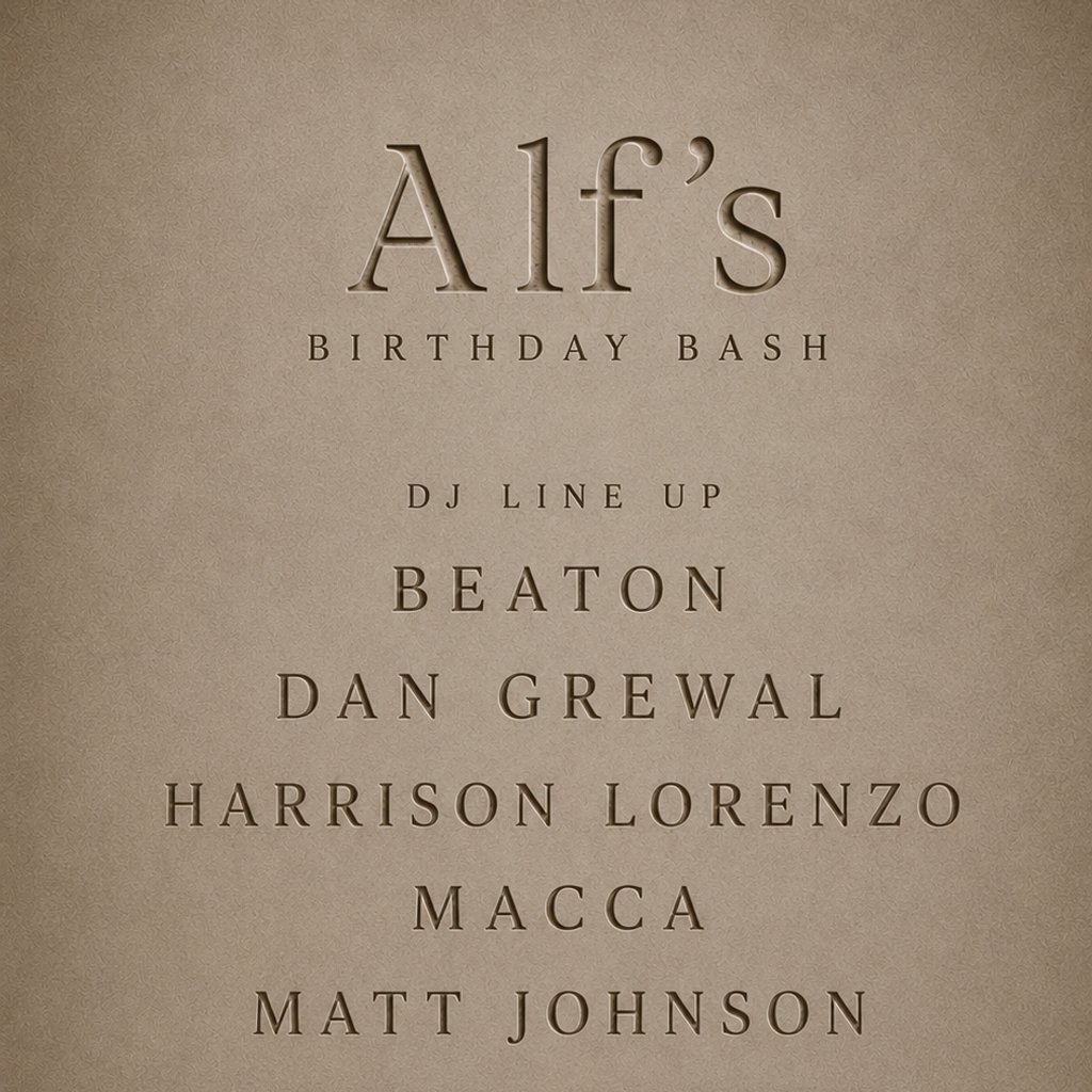 Alf's Birthday Bash at Arch 2 Windsor