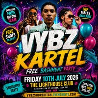 Vybz Kartel - Free Bashment Party - Everyone Free Before 12AM at The Lighthouse Bar And Club