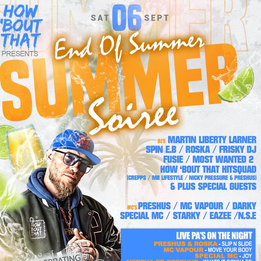 How Bout That The End Of Summer Soirée