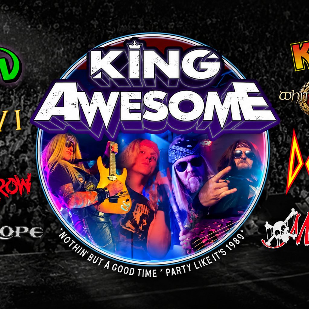 King Awesome - Ultimate 80's — gig artwork