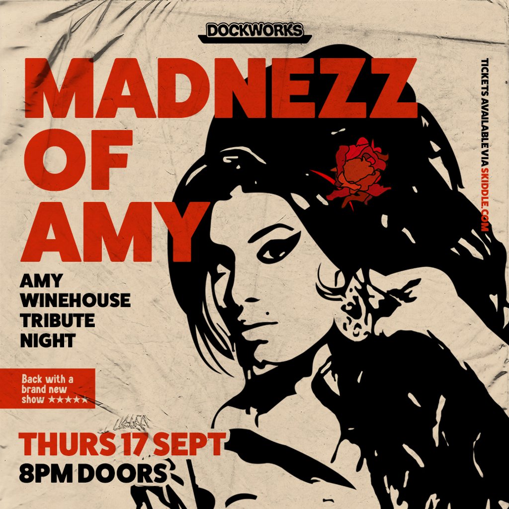 MADNEZZ OF AMY | Amy Winehouse Tribute Night at Dockworks at Dockworks Waterfront, Brierley Hill