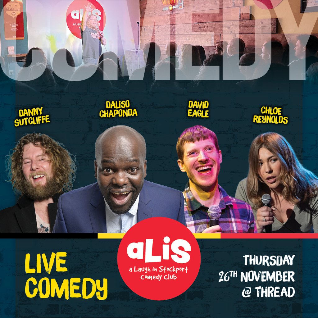 A Laugh In Stockport Comedy Club - November at Thread Stockport, Stockport