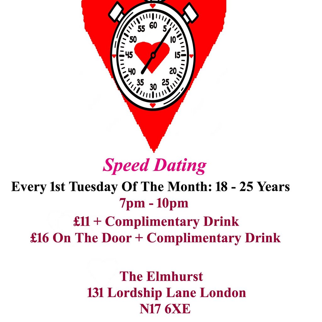Speed Dating. 18 -  25 years. Tuesdays