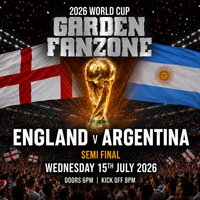 England v Argentina - World Cup Semi Final Live - Garden Fanzone at Nottingham Secret Garden