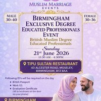 Exclusive Degree Educated Professionals Muslim Marriage Event at Tipu Sultan Majestic Dining