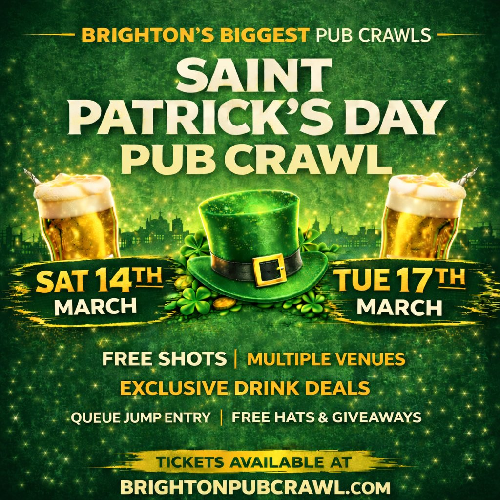 Saint Patrick´s Day Pub Crawl - Brighton
