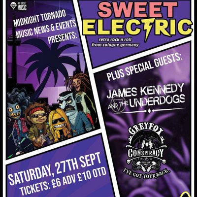 SWEET ELECTRIC and more at Black Cat, Bridgend