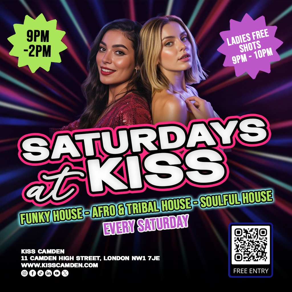 Saturdays at KISS | Funky House and Afro House | Every Saturday