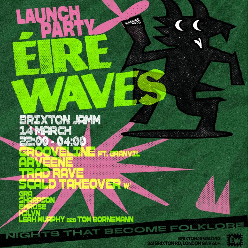 Éirewaves Launch Party with Grooveline & Trad Rave
