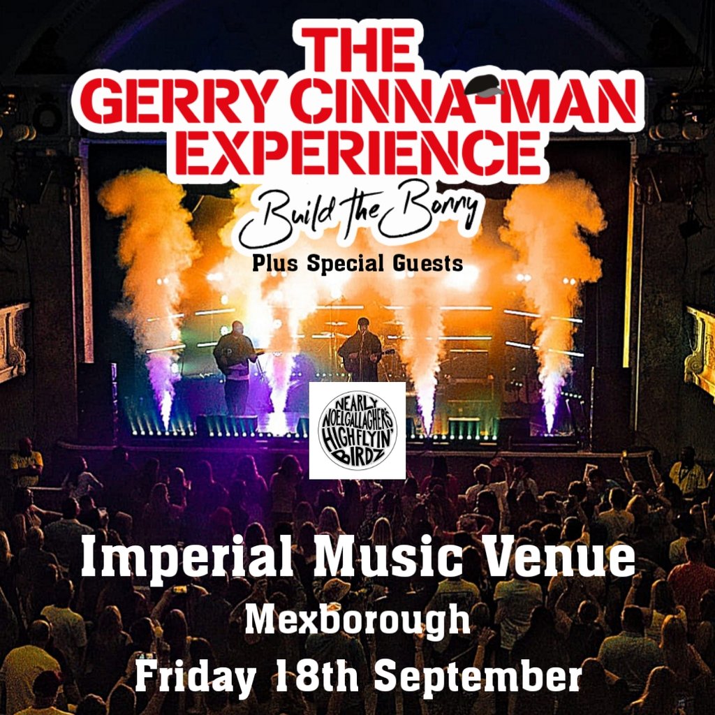 The Gerry Cinna-Man Experience — gig artwork