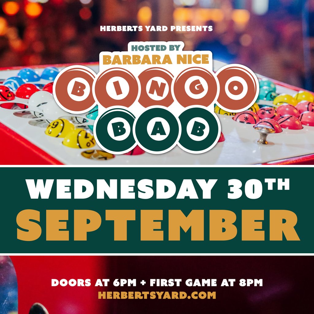Bingo Bab September- A night with Barbara Nice at Herberts Yard, BIRMINGHAM