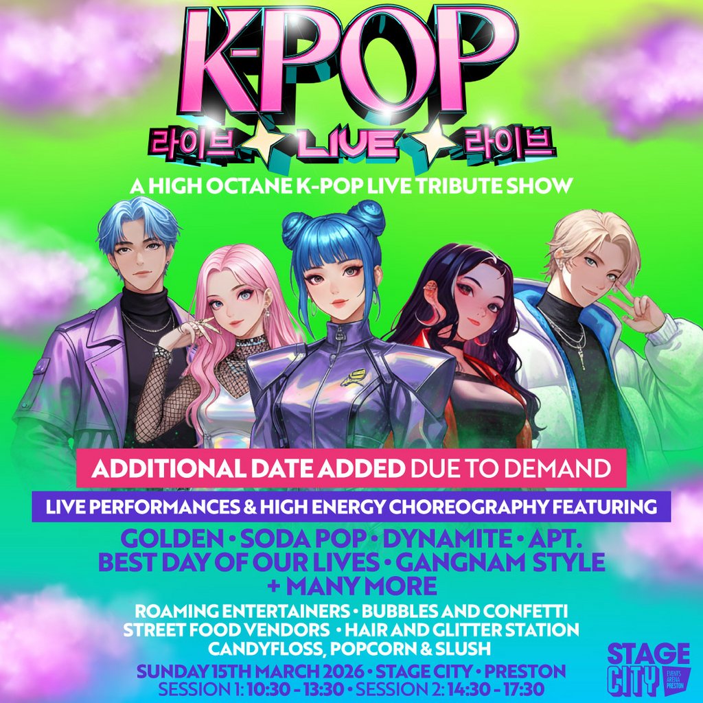 Tickets: K-Pop Live | Stage City, Preston | Stage City Preston