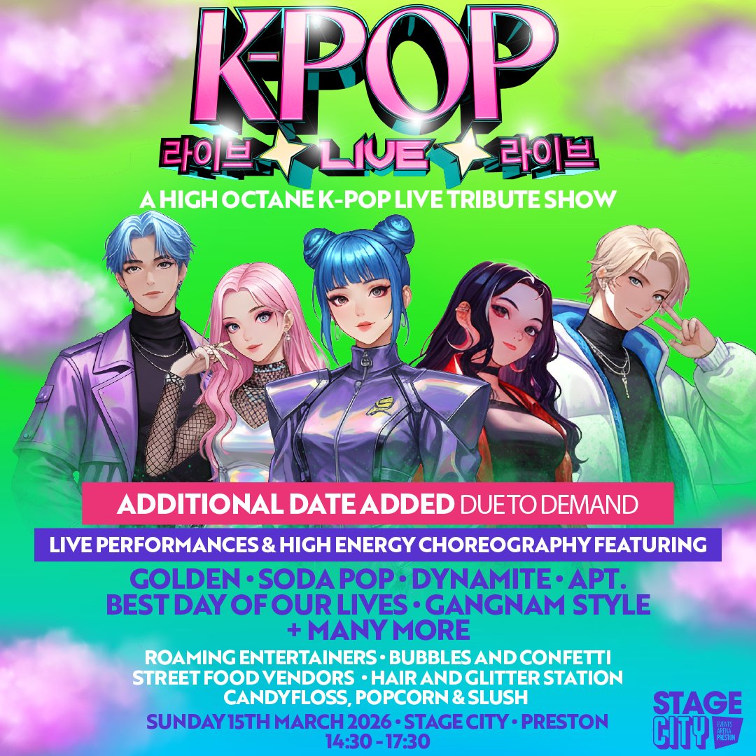 Tickets: K-Pop Live | Stage City, Preston | Stage City Preston
