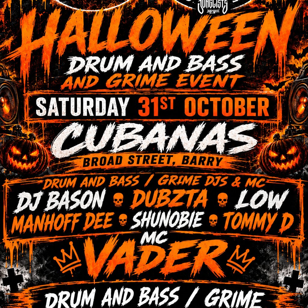 CIRCLE 8 Halloween bash! at Cubanas, Barry