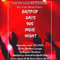 90s Indie/Britpop Music Night - Maidstone at The Spitfire Lounge Maidstone United Fotball Club